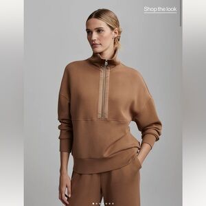 Varley Keller 1/2 Zip Pullover in Golden Bronze, Size S, NWOT!